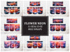 Flower Neon 3 Mug Wrap