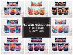 Flower Marigolds 8 Mug Wrap - CraftNest