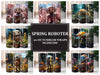 Spring Roboter 4 Tumbler Wrap