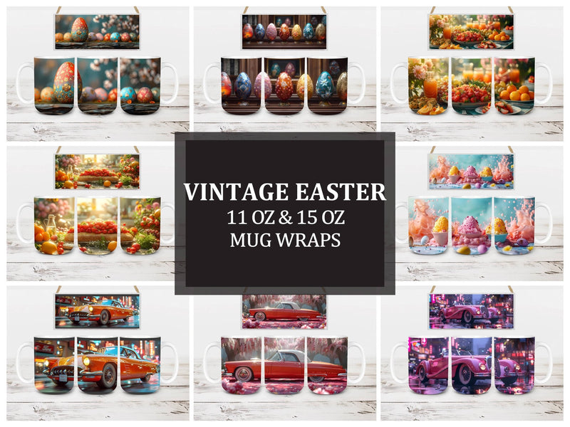 Vintage Easter 1 Mug Wrap - CraftNest