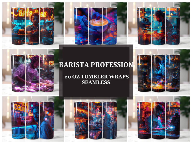 Barista Profession 5 Tumbler Wrap - CraftNest - Digital Crafting and Art