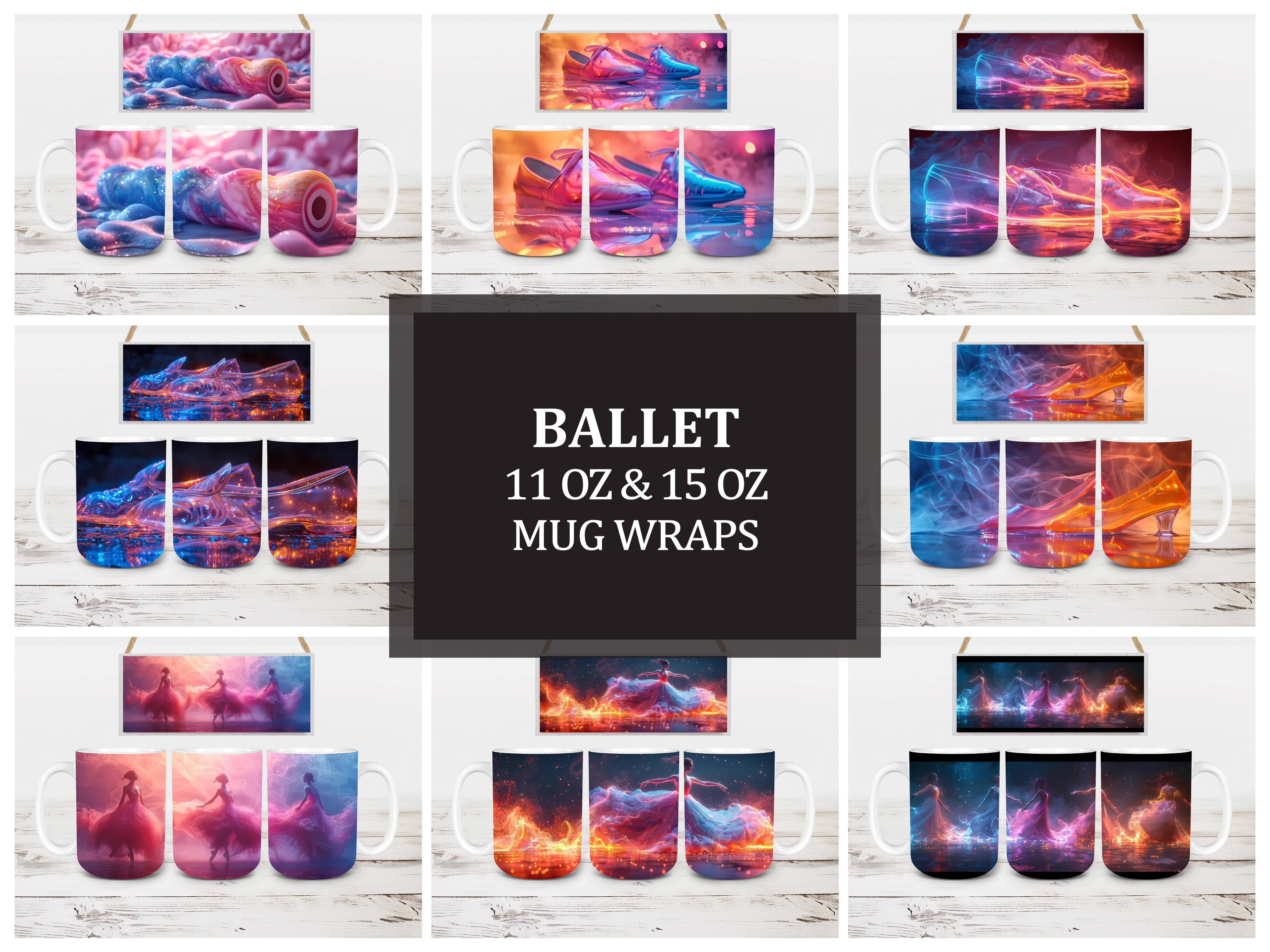 Ballet 4 Mug Wrap - CraftNest - Digital Crafting and Art
