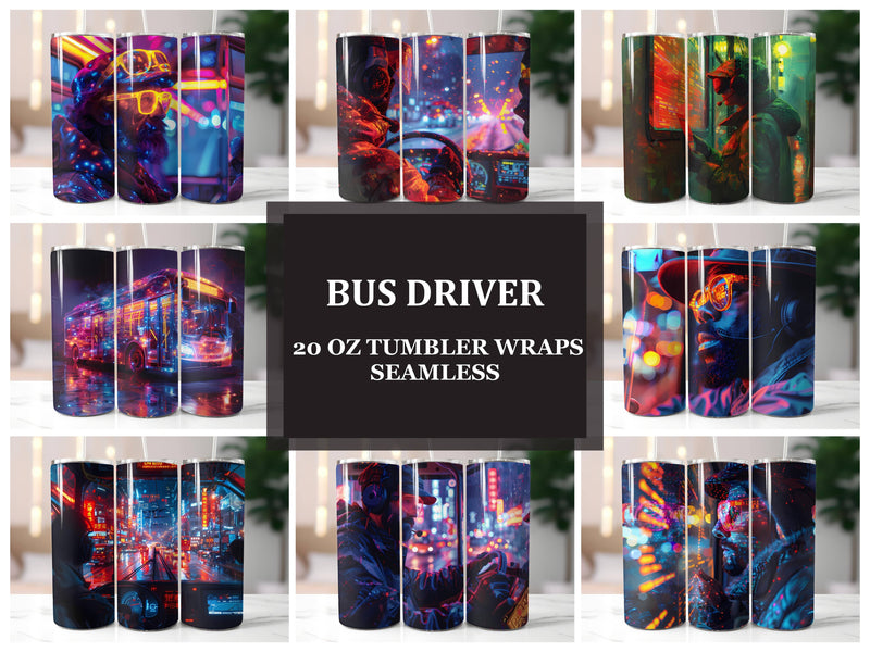 Bus Driver 1 Tumbler Wrap - CraftNest - Digital Crafting and Art