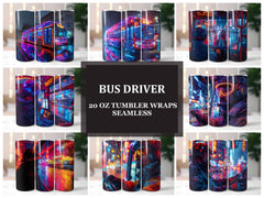 Bus Driver 2 Tumbler Wrap - CraftNest - Digital Crafting and Art