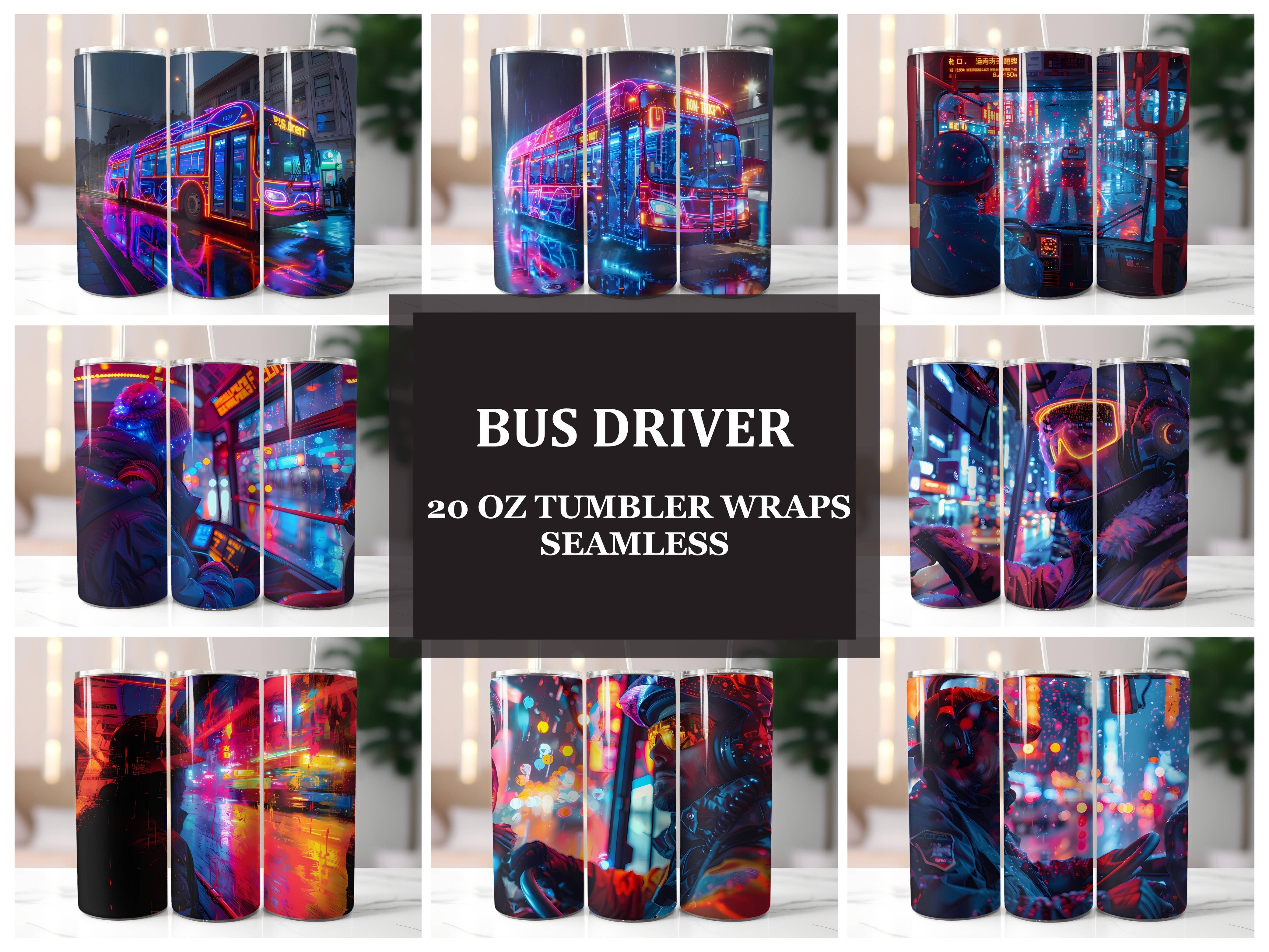 Bus Driver 2 Tumbler Wrap - CraftNest - Digital Crafting and Art