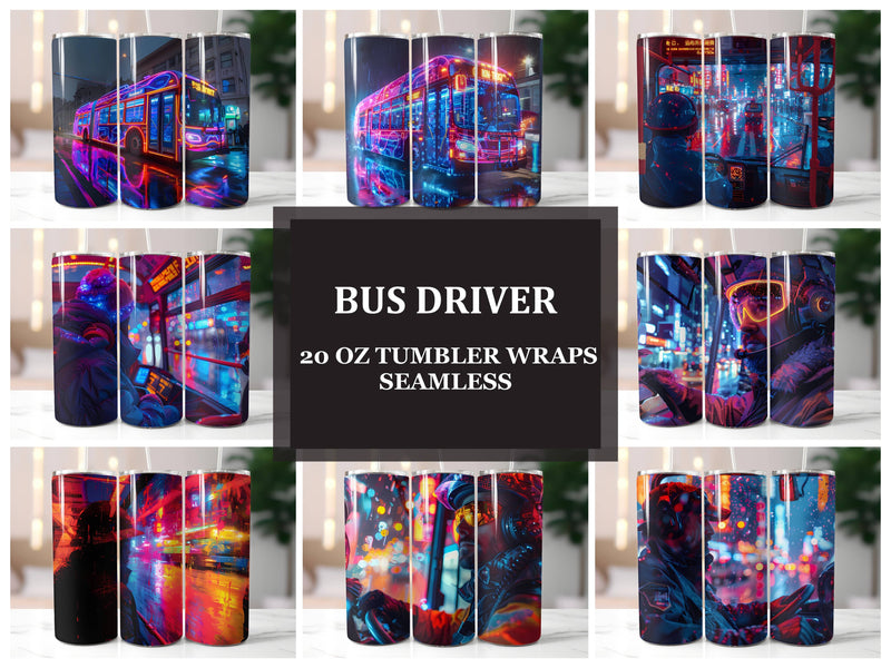 Bus Driver 2 Tumbler Wrap - CraftNest - Digital Crafting and Art