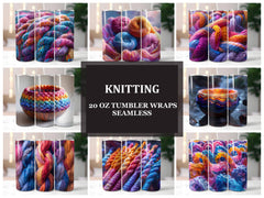 Knitting 5 Tumbler Wrap - CraftNest - Digital Crafting and Art