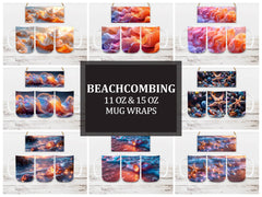 Beachcombing 2 Mug Wrap - CraftNest - Digital Crafting and Art