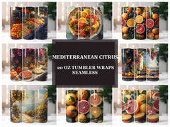 Mediterranean Citrus 2 Tumbler Wrap - CraftNest - Digital Crafting and Art
