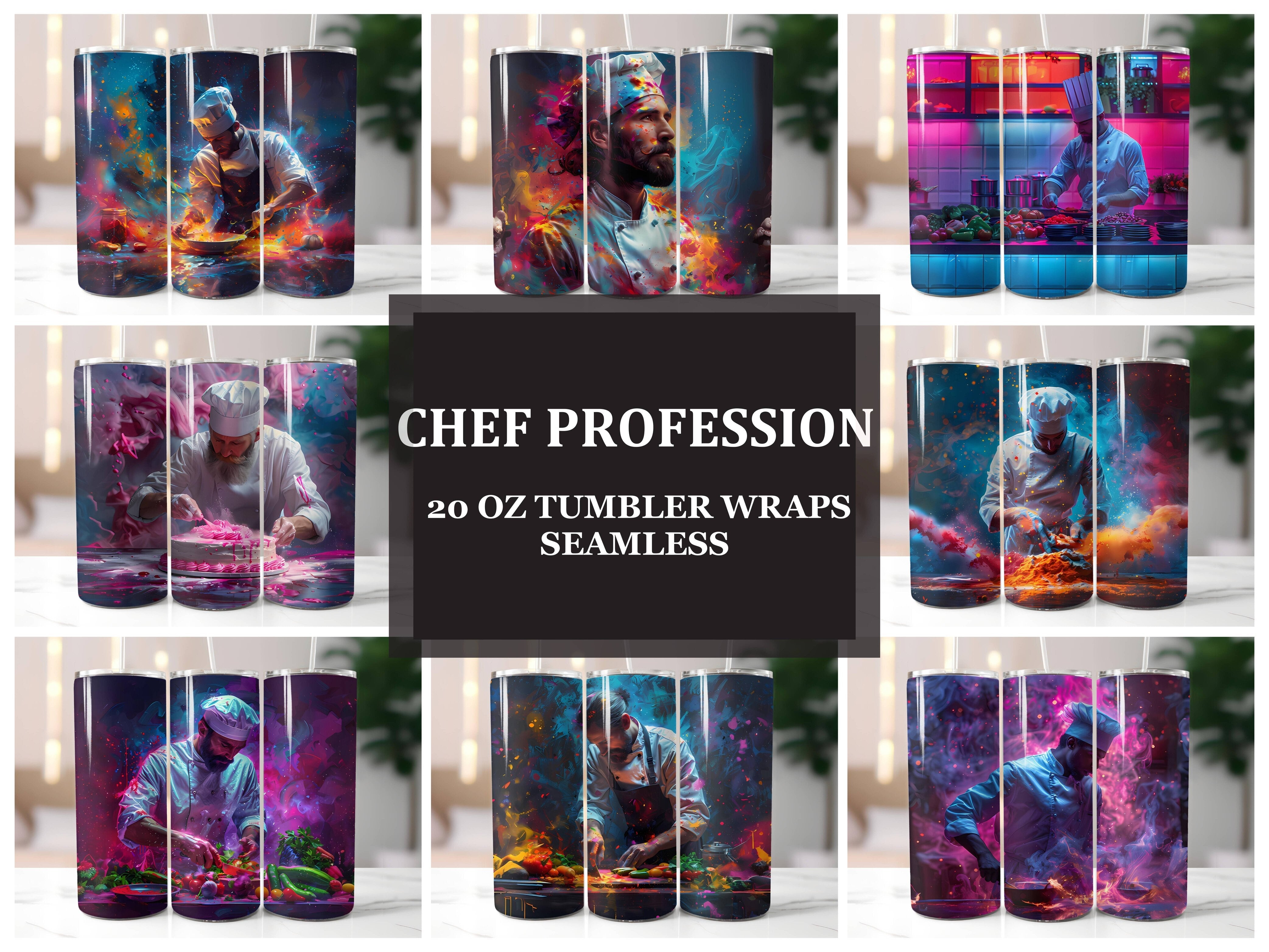 Chef Profession 1 Tumbler Wrap - CraftNest - Digital Crafting and Art