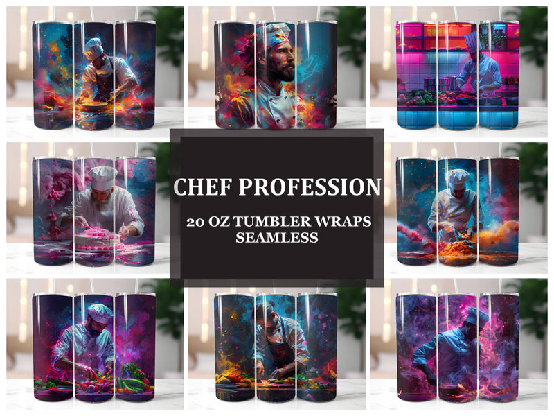 Chef Profession 1 Tumbler Wrap - CraftNest - Digital Crafting and Art