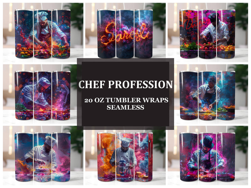Chef Profession 2 Tumbler Wrap - CraftNest - Digital Crafting and Art