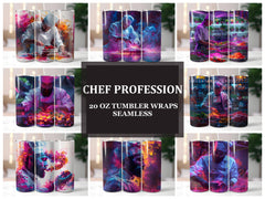Chef Profession 3 Tumbler Wrap - CraftNest - Digital Crafting and Art