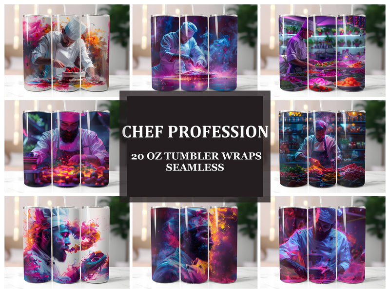 Chef Profession 3 Tumbler Wrap - CraftNest - Digital Crafting and Art