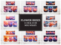 Flower Irises 6 Mug Wrap - CraftNest