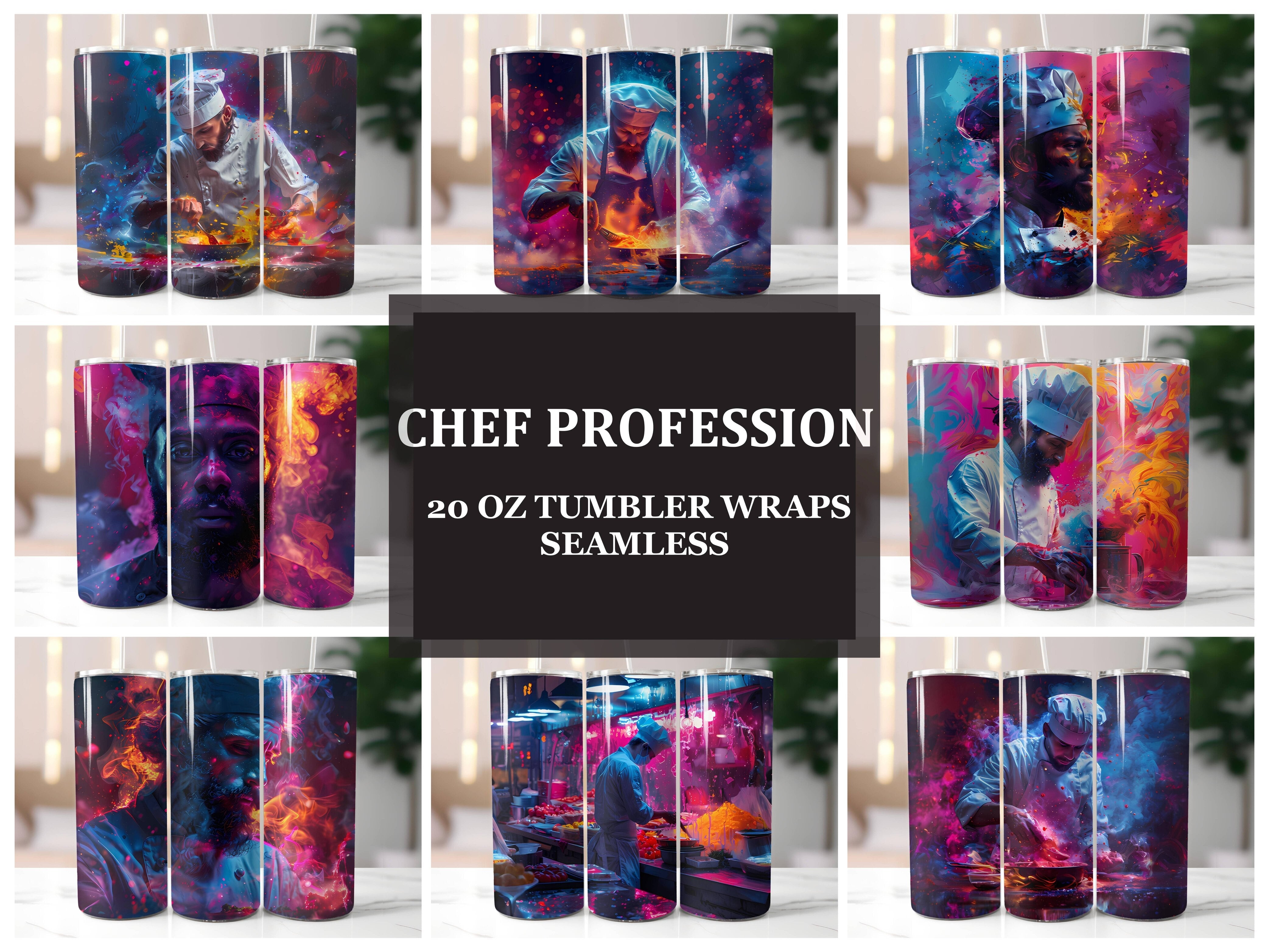 Chef Profession 4 Tumbler Wrap - CraftNest - Digital Crafting and Art
