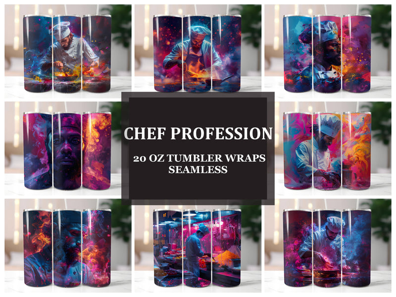 Chef Profession 4 Tumbler Wrap - CraftNest - Digital Crafting and Art