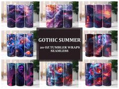 Gothic Summer 2 Tumbler Wrap - CraftNest - Digital Crafting and Art