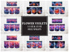 Flower Violets 3 Mug Wrap