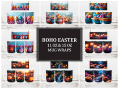 Boho Easter 8 Mug Wrap - CraftNest