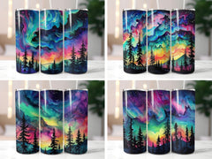 Northern Lights Tumbler Wrap - CraftNest - Digital Crafting and Art