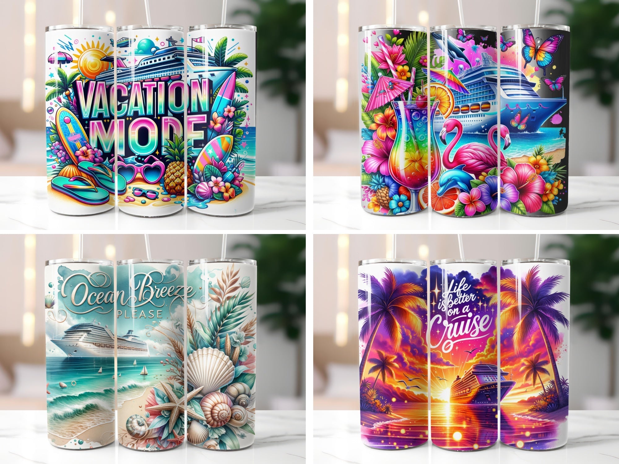 Cruise Tumbler Wrap - CraftNest - Digital Crafting and Art