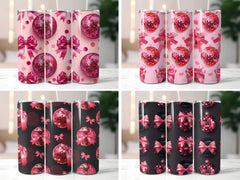 Pink Disco Ball Tumbler Wrap - CraftNest - Digital Crafting and Art