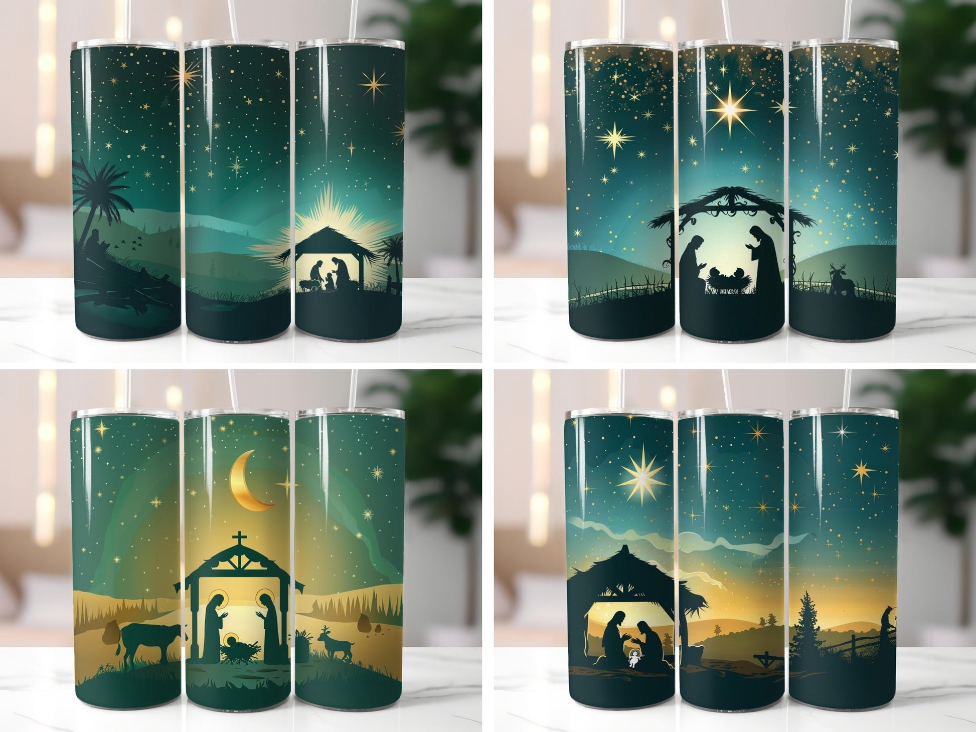 Nativity Scene Tumbler Wrap - CraftNest - Digital Crafting and Art
