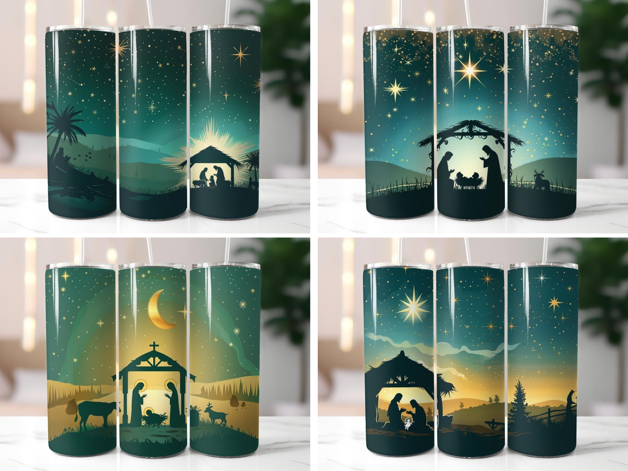 Nativity Scene Tumbler Wrap - CraftNest - Digital Crafting and Art