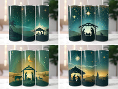 Nativity Scene Tumbler Wrap - CraftNest - Digital Crafting and Art