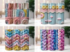 3D Knitting Patterns Tumbler Wrap - CraftNest - Digital Crafting and Art