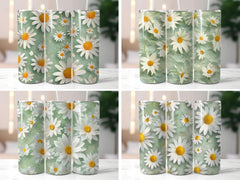 Paper Style Tulips Tumbler Wrap - CraftNest - Digital Crafting and Art