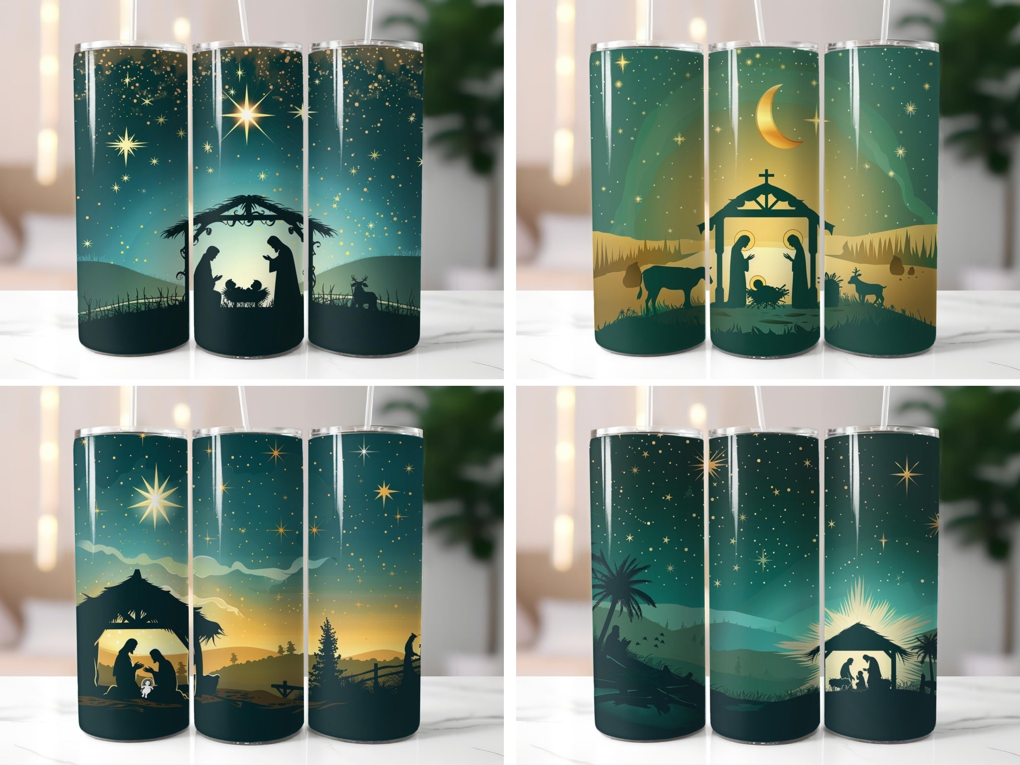 Nativity Scene Tumbler Wrap - CraftNest - Digital Crafting and Art