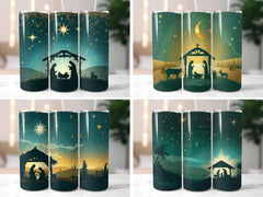 Nativity Scene Tumbler Wrap - CraftNest - Digital Crafting and Art