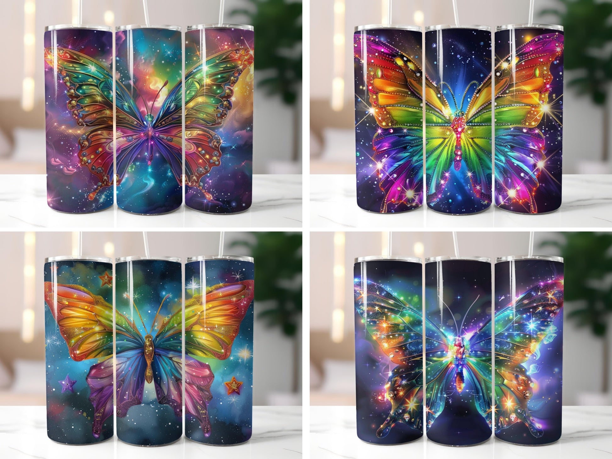 Beautiful Butterfly Tumbler Wrap - CraftNest - Digital Crafting and Art