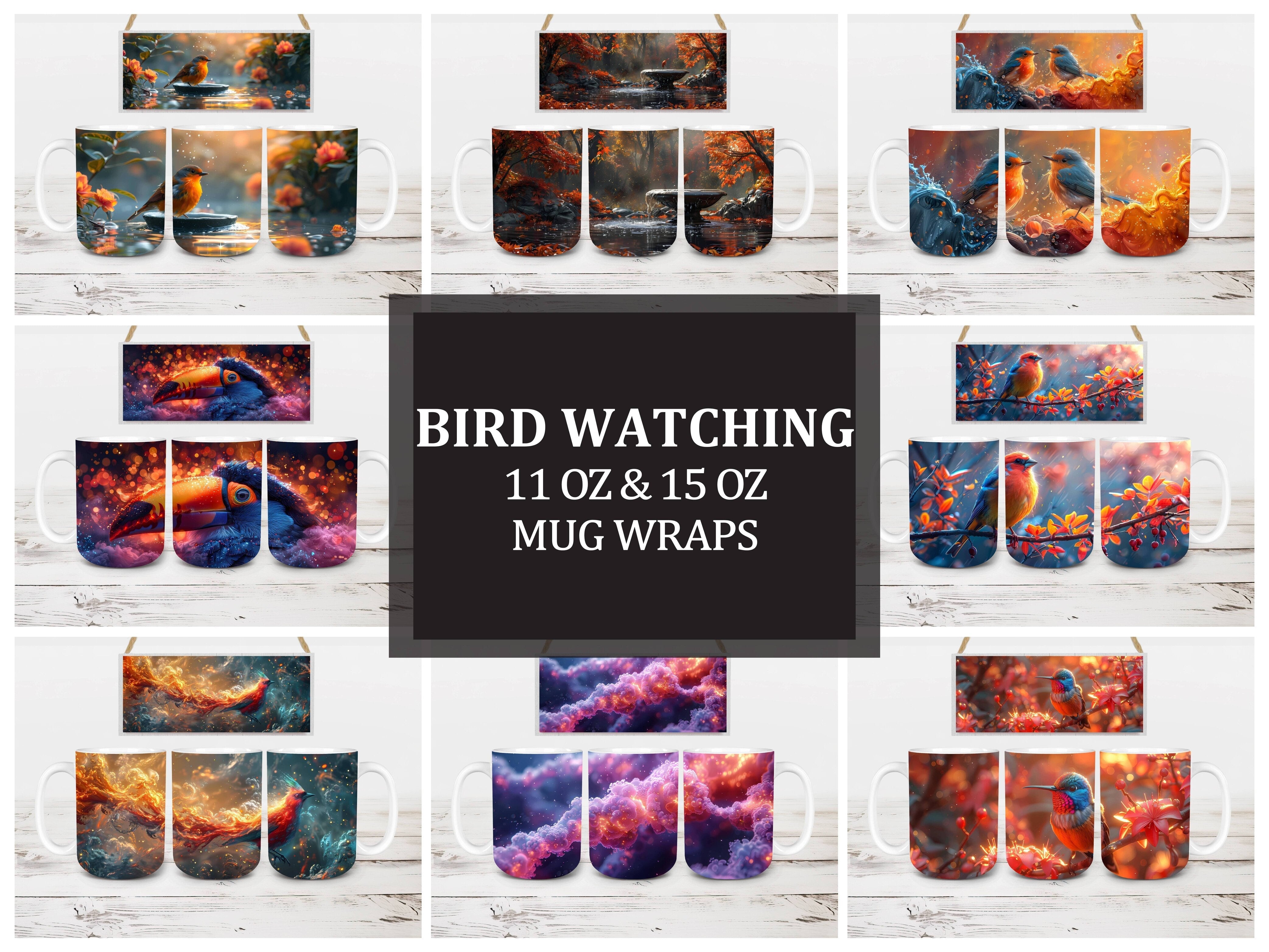 Bird Watching 1 Mug Wrap - CraftNest - Digital Crafting and Art