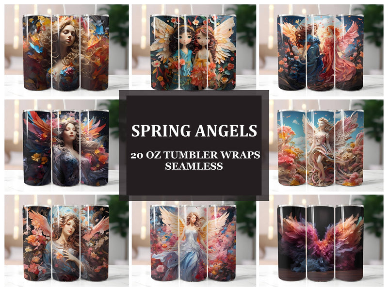 Spring Angels 3 Tumbler Wrap - CraftNest