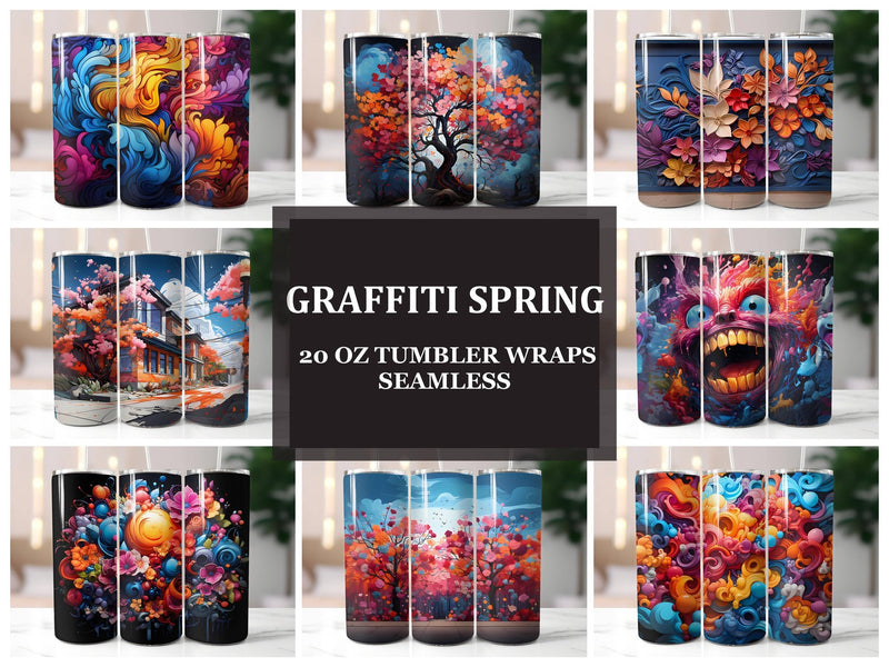 Graffiti Spring 3 Tumbler Wrap - CraftNest