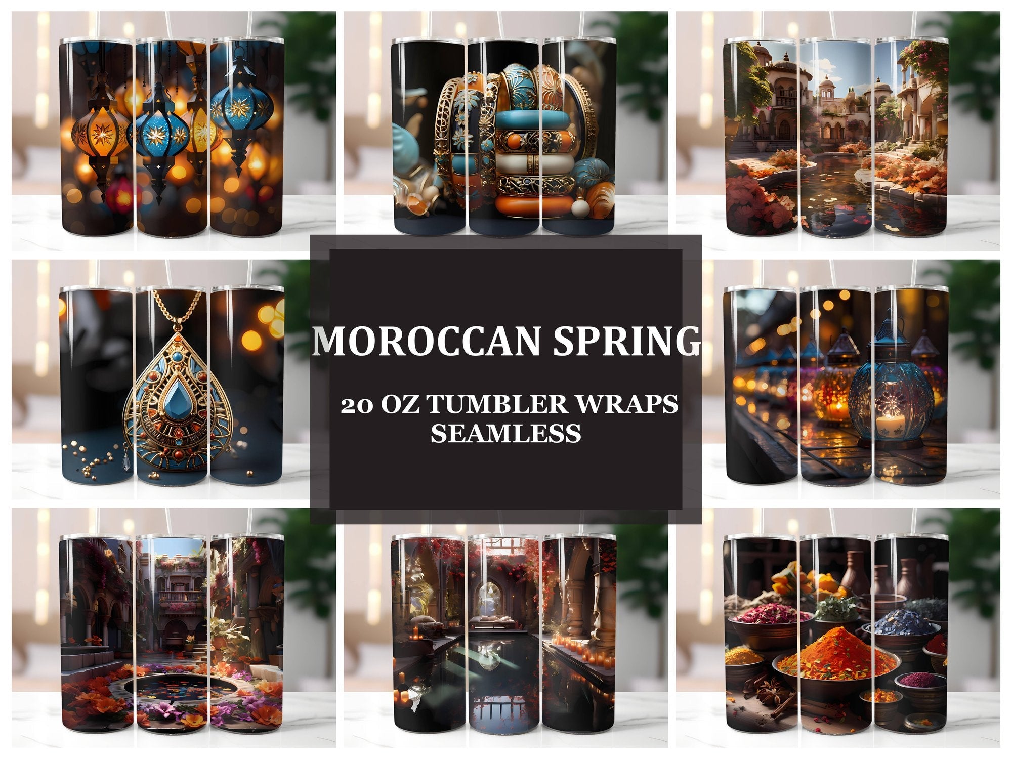 Moroccan Spring 3 Tumbler Wrap - CraftNest