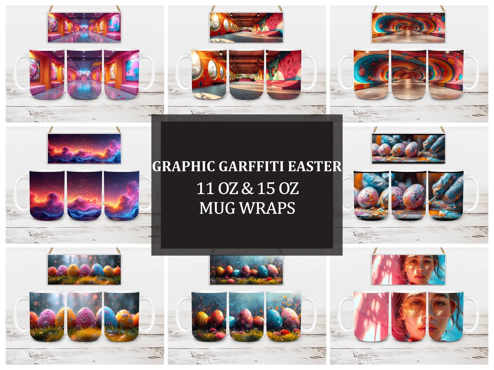 Graphic Graffiti 2 Mug Wrap - CraftNest