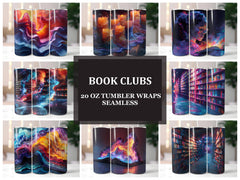 Book Clubs 1 Tumbler Wrap - CraftNest - Digital Crafting and Art