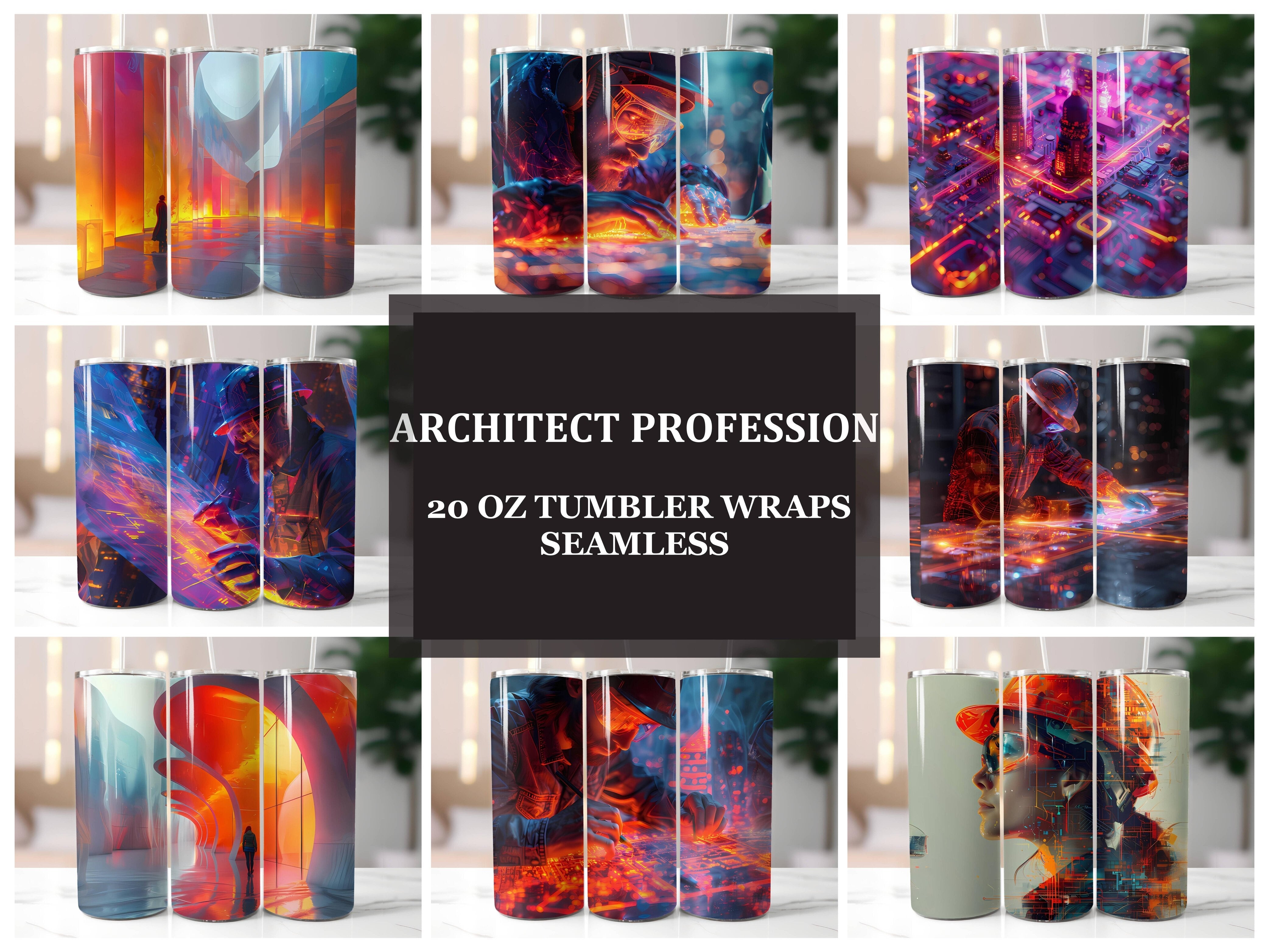 Architect Profession 2 Tumbler Wrap - CraftNest - Digital Crafting and Art