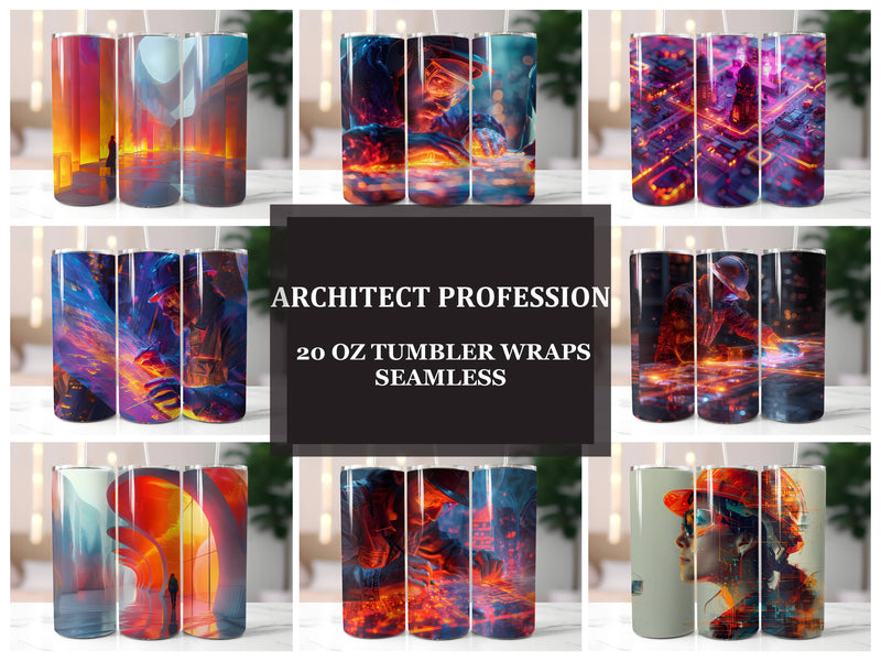 Architect Profession 2 Tumbler Wrap - CraftNest - Digital Crafting and Art