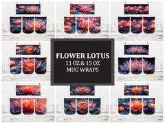 Flower Lotus 1 Mug Wrap - CraftNest