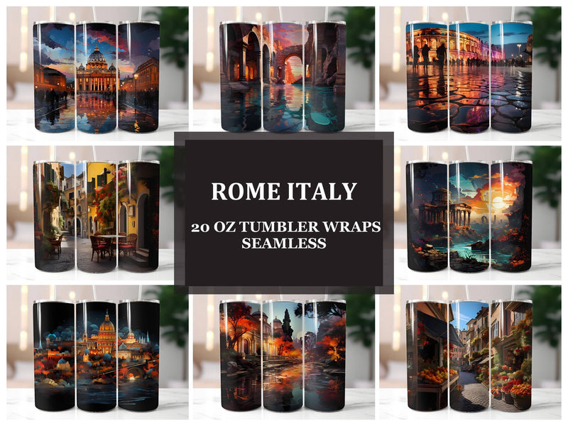 Rom Italy 3 Tumbler Wrap - CraftNest