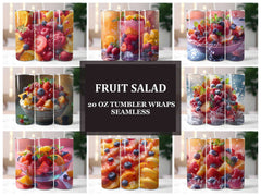 Fruit Salad 1 Tumbler Wrap - CraftNest - Digital Crafting and Art