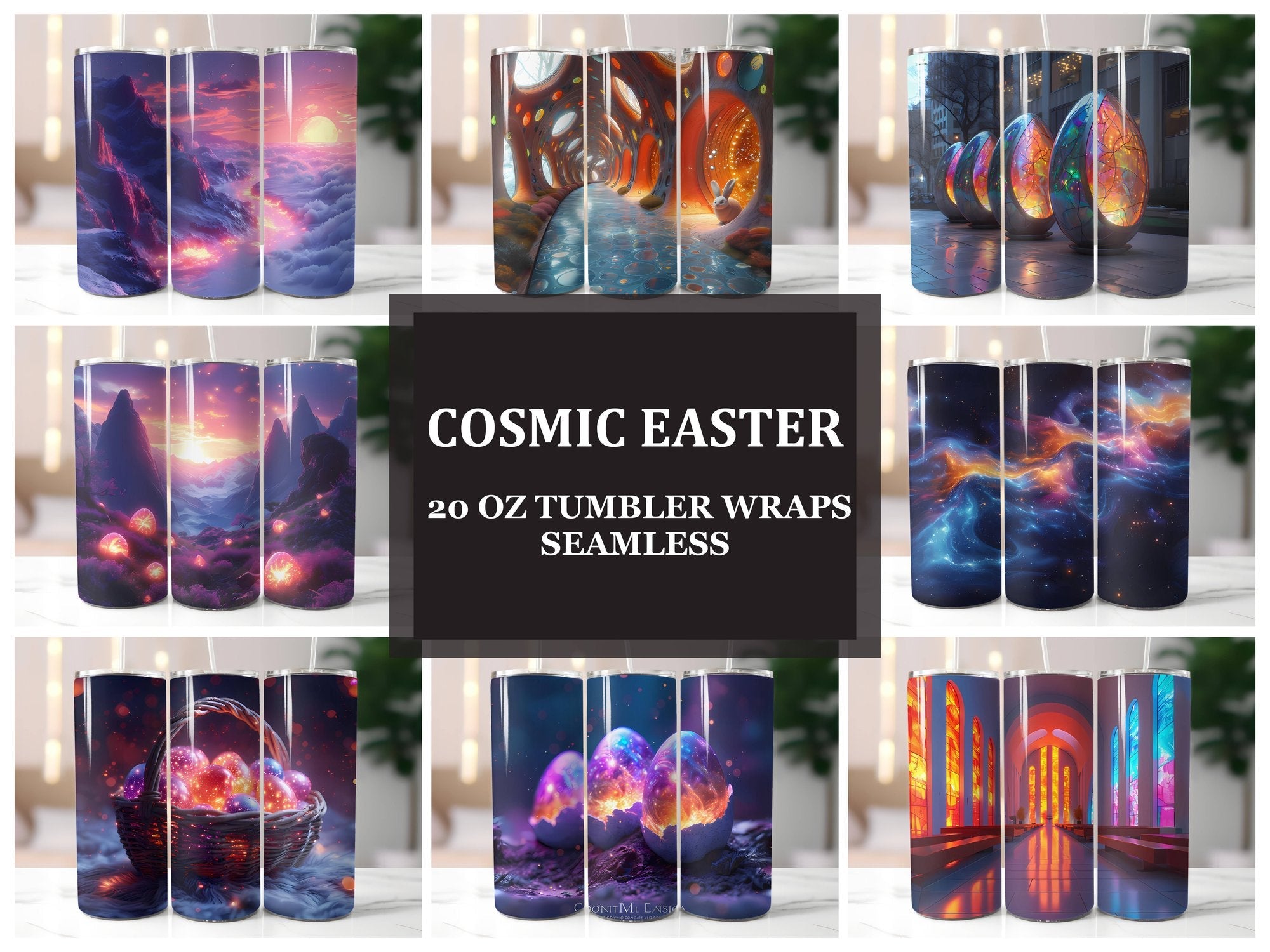 Cosmic Easter 1 Tumbler Wrap - CraftNest