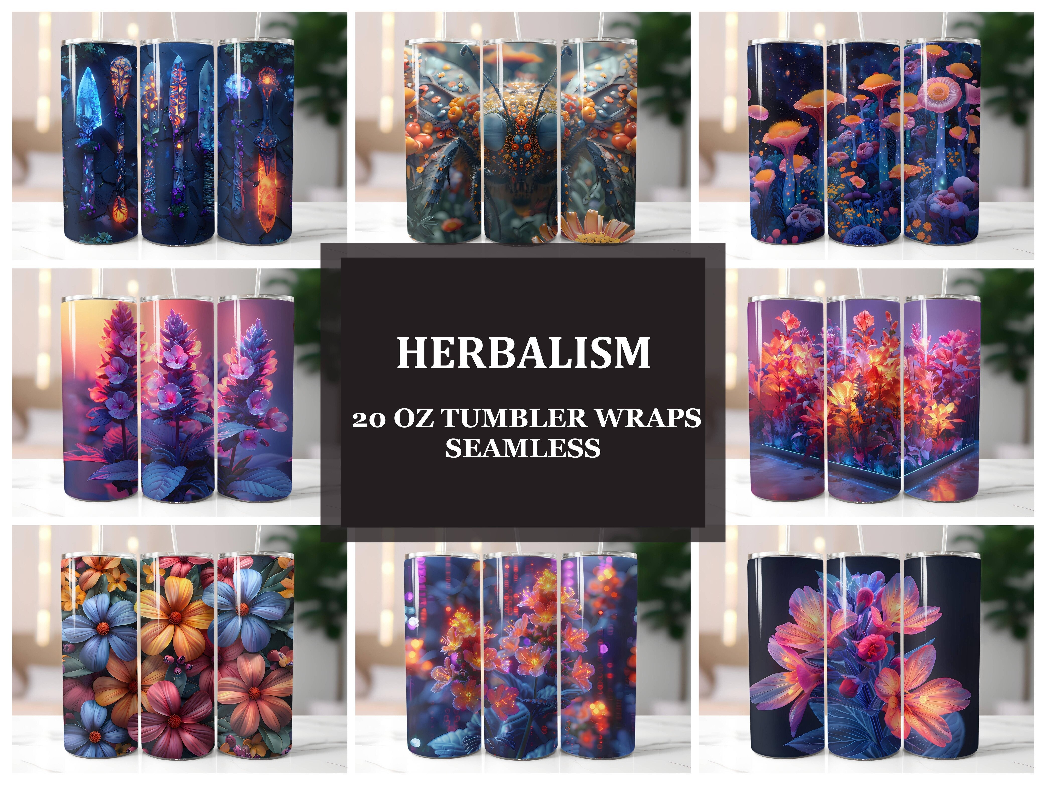 Herbalism 1 Tumbler Wrap - CraftNest - Digital Crafting and Art