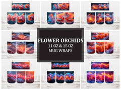 Flower Orchids 4 Mug Wrap - CraftNest