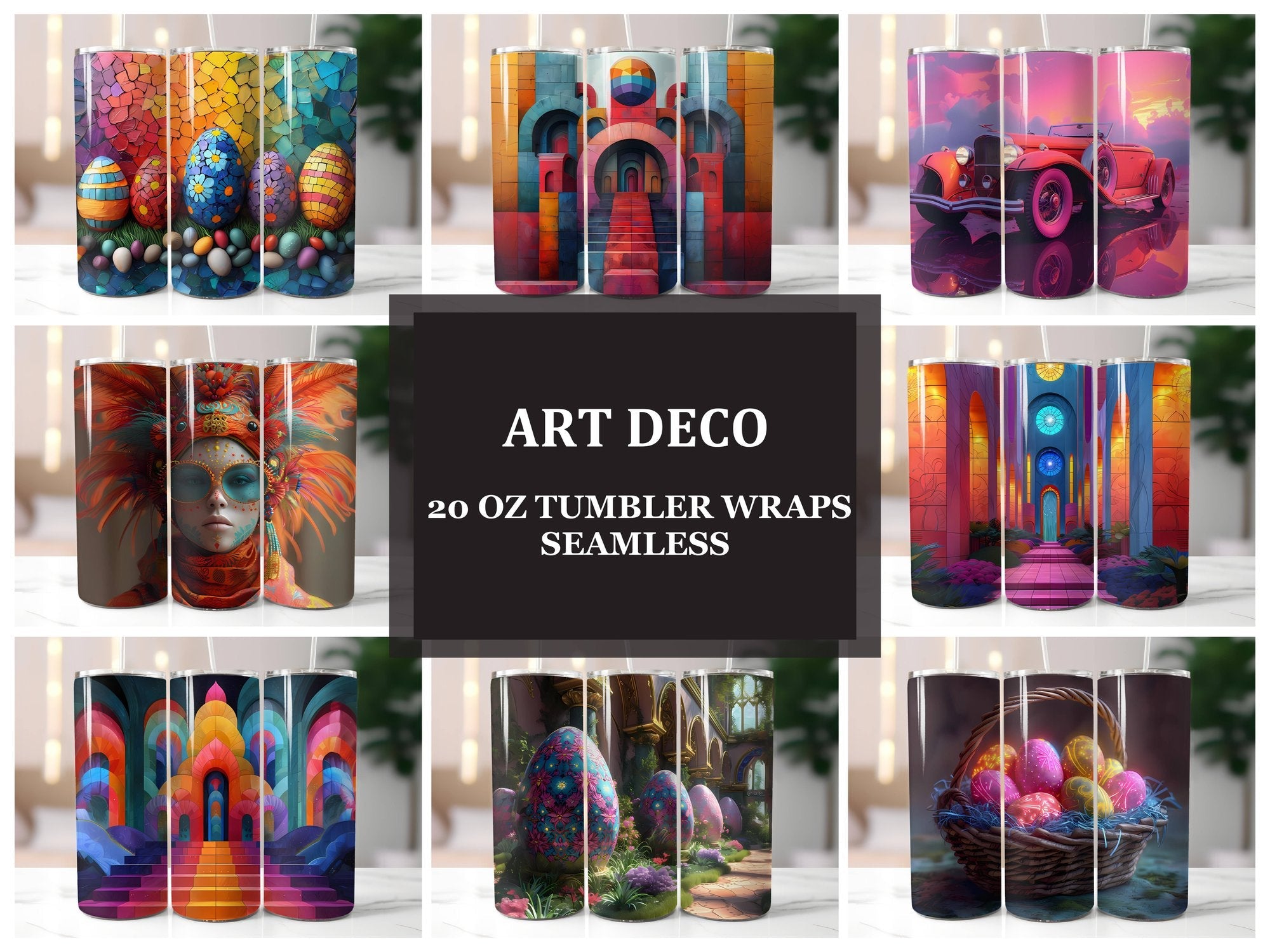 Art Deco 1 Tumbler Wrap - CraftNest